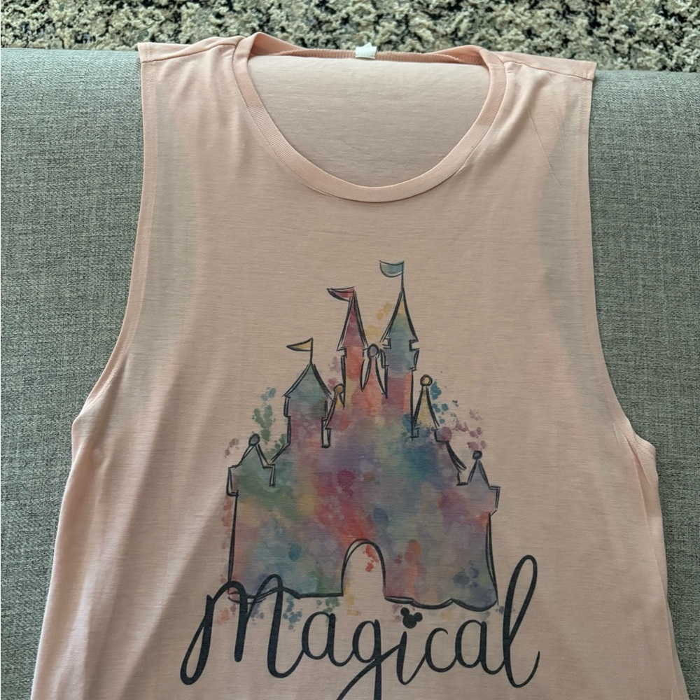 Disney Watercolor Tank Top - Pink